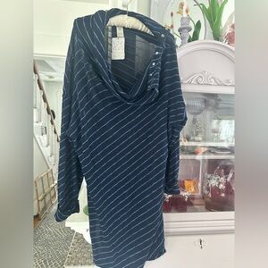 NWT FREE PEOPLE WE THE FREE Gotta Have It Navy Stripe Tunic Dress $98 MSRP